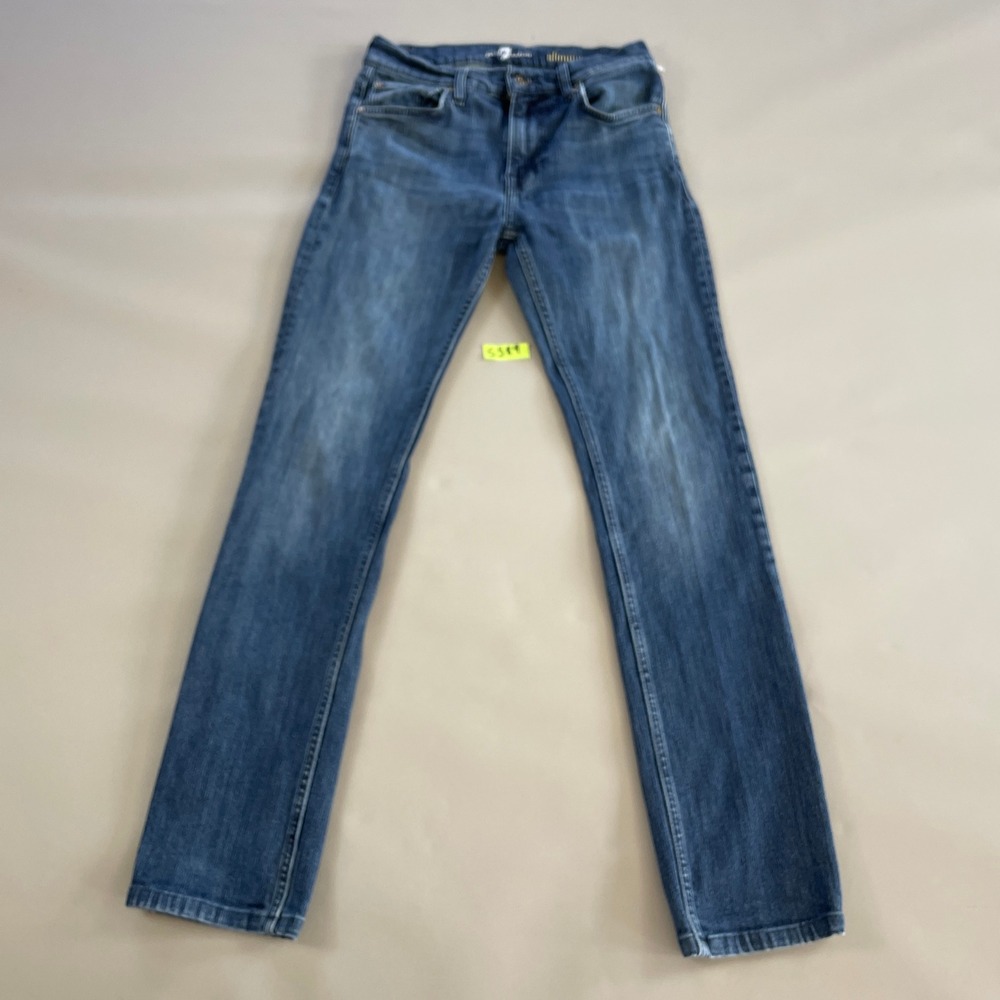 7 For All Mankind Slimmy Mens Slim Fit Jeans Medium Wash Blue Size 29